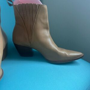 Tan Leather Ankle Boots